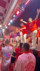 ❤️🤍 SAMBA 15 NA DISPUTA DO SALGUEIRO! 🔥🎶  Mais uma parceria entrou na quadra da Academia do Samba para defender seu samb