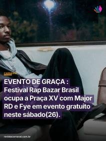 A batida perfeita do hip-hop vai tomar conta de um dos palcos mais tradicionais do Centro do Rio em uma tarde inteiramen