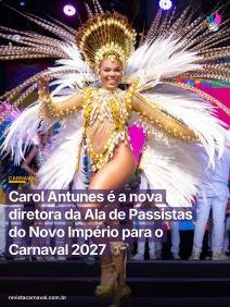 O Novo Império reforça seu time com a chegada de uma profissional que respira o samba no pé desde a infância para comand