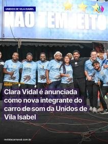 A voz da comunidade ganha ainda mais força no microfone oficial da azul e branca de Noel.  A Unidos de Vila Isabel anunc