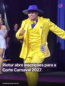 A Corte Real e a Corte LGBT+ do Carnaval 2027 já têm data para nascer, e você pode ser a próxima representante da maior 