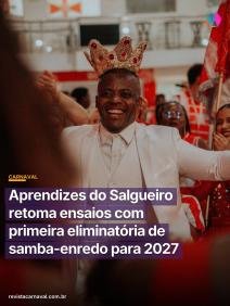 O futuro do samba ganha vida e voz no chão sagrado do Salgueiro para celebrar um dos seus maiores ícones.  Nesta quinta-