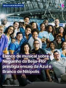 A emoção tomou conta da quadra nilopolitana em um encontro memorável entre o palco e a arte do terreiro.  Na noite desta