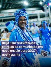 O terreiro de Nilópolis volta a pulsar forte na busca por mais um grande desfile na Sapucaí.  A Beija-Flor realiza nesta